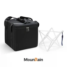 8inch Transparent Merkaba Crystal Singing Pyramid for Healing Energy with bag