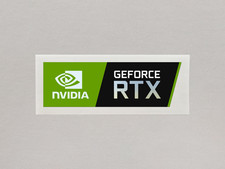 NVIDIA RTX Sticker GeForce Logo Badge Label GPU Laptop PC Case Decal (46x15 mm)