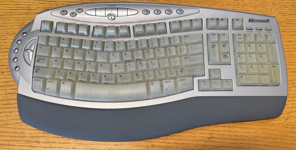 Microsoft Wireless Comfort Keyboard 4000 Gray Silver keyboard & mouse only - Image 2 of 4