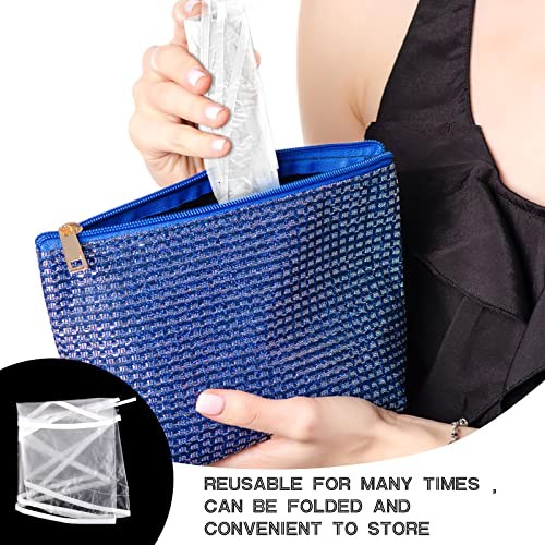 Lusofie 6 Pieces Rain Bonnet with Visor Clear Waterproof One Size Transparent