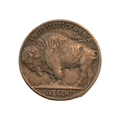 1913 TYPE 2 Buffalo Nickel US Coin - Full Horn XF/AU 1913 P 5C - Picture 3 of 3