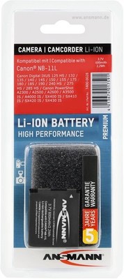 ANSMANN Li-Ion 3.7V Camera Battery Replacement For NB-11L / NB-11LH  Compatible