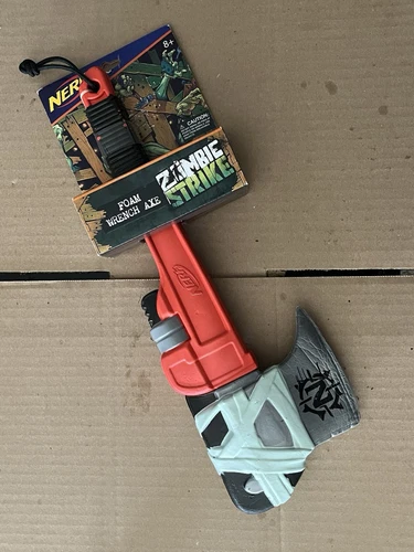 Nerf 2017 Zombie Strike Foam Wrench Axe Weapon Cosplay Costume Hasbro Toy NEW