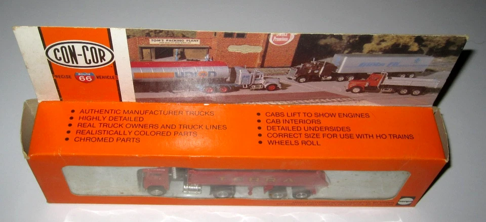 复古高盒 Con-Cor Herpa TERRA 拖拉机和短转储拖车 - 1: 87 HO — 第 2/3 张图片