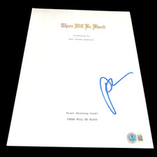 PAUL THOMAS ANDERSON SIGNED AUTOGRAPH MOVIE SCRIPT THERE WILL BE BLOOD BECKETT M