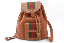 Raro* Zaino Gucci in pelle marrone sherry