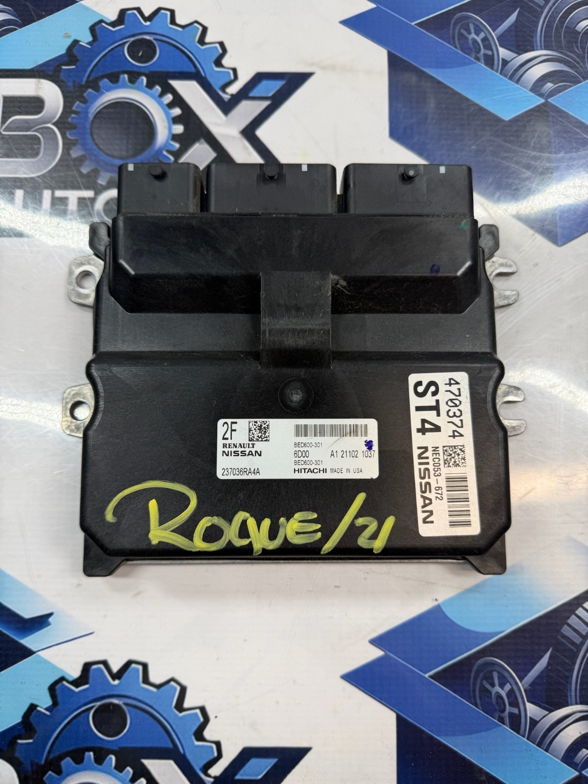 2021 NISSAN ROGUE 2.5L ECM ENGINE CONTROL COMPUTER MODULE UNIT OEM 237036RA4A