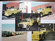 LOT OF 20 KME FIRE APPARATUS TRUCK FACTORY NESQUEHONING PA PHOTOS MILITARY