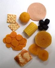 Fake Food Replica Lot ~10 pieces Hyper Realistic Nutritional Display Items NASCO