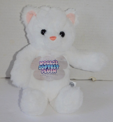 World's Softest Plush Karing Kitty Cat White 10  Stuffed Animal