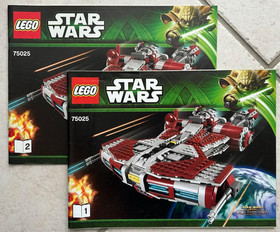 Lego Jedi Defender Class Cruiser 75025 Star Wars Old Republic 100% Complete Set