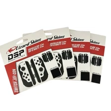 4 Pack Lizard Skins DSP Controller Grip Switch Joy-Con Black 0.5mm NEW