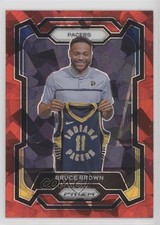 2023-24 Panini Prizm Red Ice Prizm Bruce Brown #67 2l4