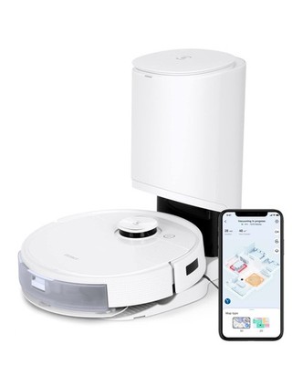 DEEBOT ECOVACS DEEBOT T9+ ROBOT VACUUM AND MOP COMBO, 3000PA SUCTION, WHITE