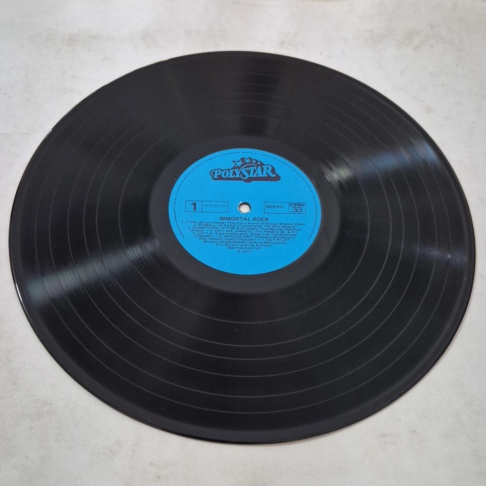 IMMORTAL ROCK - 'Various Artists' 12" Vinyl LP Record AUST. PRESSING, POLYSTAR - Image 3 of 4