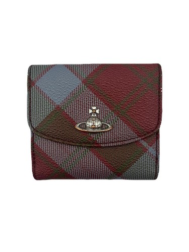 Vivienne Westwood Fold Wallet Leather Red USED TA53-8