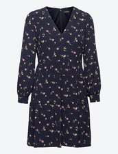 Lauren Ralph Lauren Womens Floral Dress in Navy Size 8