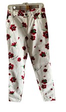 MOSCHINO JEANS VINTAGE 90  s Women  s Floral Print ITALY SZ 29 8-10 