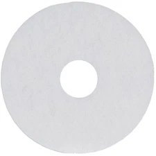 Case of 5 Sanico MVP Base Hit 13" White Polishing Floor Pad Super Polish