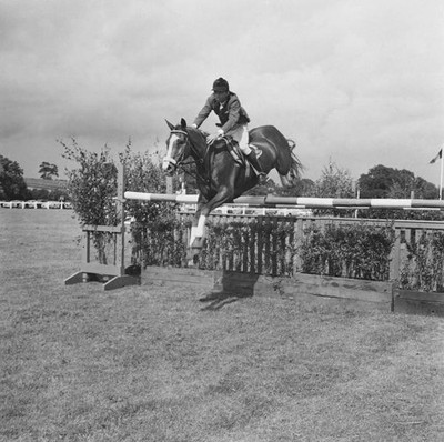 Brazilian equestrian Nelson Pessoa on Espartaco UK 15th July 1963 Old Photo