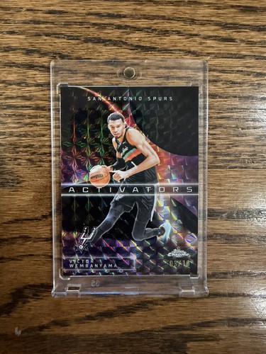 2025-26 Topps Chrome Update Victor Wembanyama Activators Black Geometric #/10