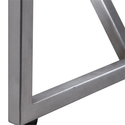 Uttermost Abaya MDF and Stainless Steel Console Table in Soft White - Picture 7 of 9