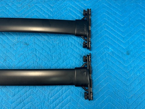 Lexus GX470 Roof Luggage Rack Front & Rear Cross Bar Black:202 Pair 2003-2009 OE - Picture 4 of 8