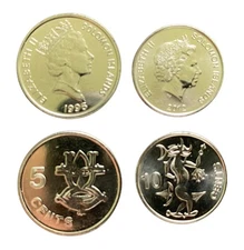 Solomon Islands 2 Coins Set 5, 10 Cents UNC World Coins