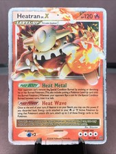 Pokemon TCG Heatran LV.X 97/100 Stormfront Holo Ultra Rare HP/DMG