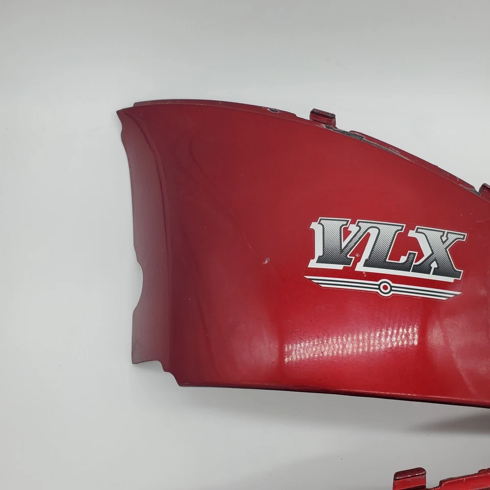 Pair Of Used Red Side Covers For 1991 Model Honda Vt600c Shadow - Image 4 of 4
