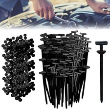 1-100pc Universal Cable Tie Buckle - Heavy Duty Self-Locking Zip button Auto