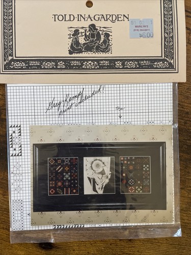 Told In A Garden Cross Stitch Pattern Lot of 10 Amish Home Country People Kids - Picture 10 of 21