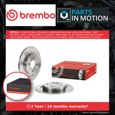 2x Brake Discs Pair Solid Rear 280mm 08.A274.10 Brembo Set 2M5V2A315AA Quality