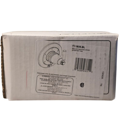 #ad #ad Delta Saylor T11935 BL 6 Setting 3 Port Diverter Trim Matte Black Open Box $89.96