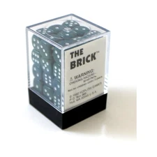 Koplow Opaque Dice Brick - d6 Green w/White (36) NM