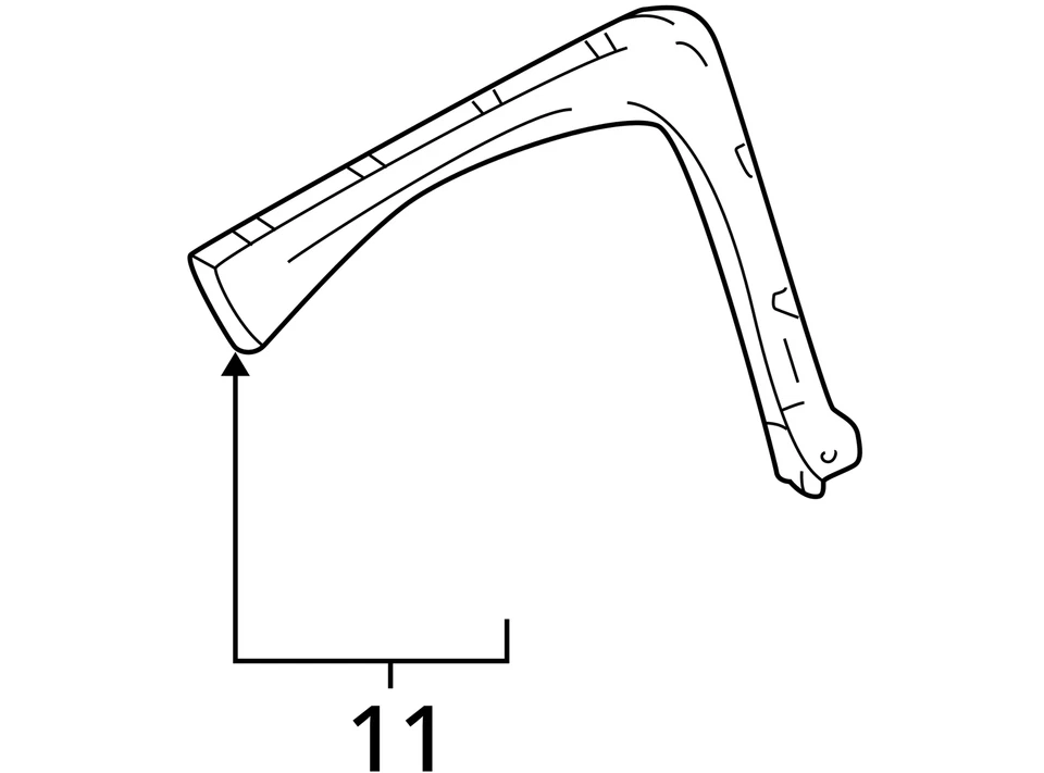 SE ADAPTA A 2001 PONTIAC AZTEK MOLDING ASM F/FDR WHL OPG 88980061 - NUEVO OEM 88980061 Foto 3 de 3