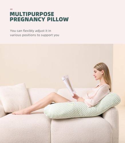 Pregnancy Pillow for Pregnant Women, Soft Pregnancy Body Pillow, Support for ... - Picture 5 of 6
