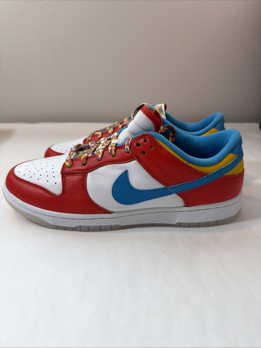 Size 9.5 - Nike Dunk Low x LeBron James x Fruity Pebbles Red  display picture 2