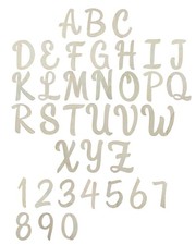 3in 201 Piece Wooden Unfinished Letter Wooden Surface Alphabet Letters for Ho...