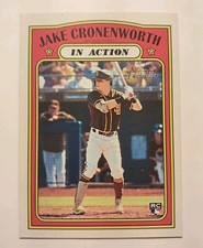 Jake Cronenworth RC 2021 Topps Heritage Baseball In Action Rookie Card #20 Padre