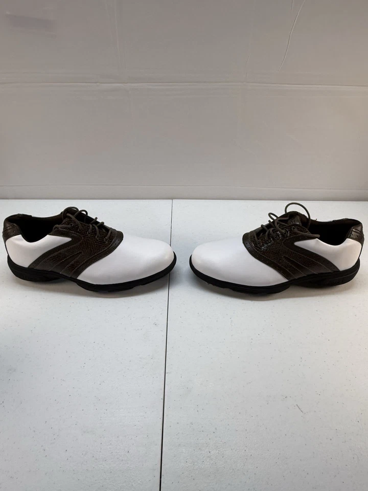 Etonic Lite-Tech Golf Shoes Brown/White Sz 8.5 Mens - Image 3 of 4