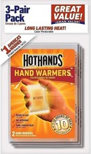 HotHands Air Activated Hand Warmers, Up to 10 Hours of Heat, 3 Pairs each...
