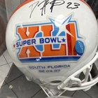 Super Bowl XLI Chicago Bears Full Size Helmet Signed by Hester, McKie, Metcalf