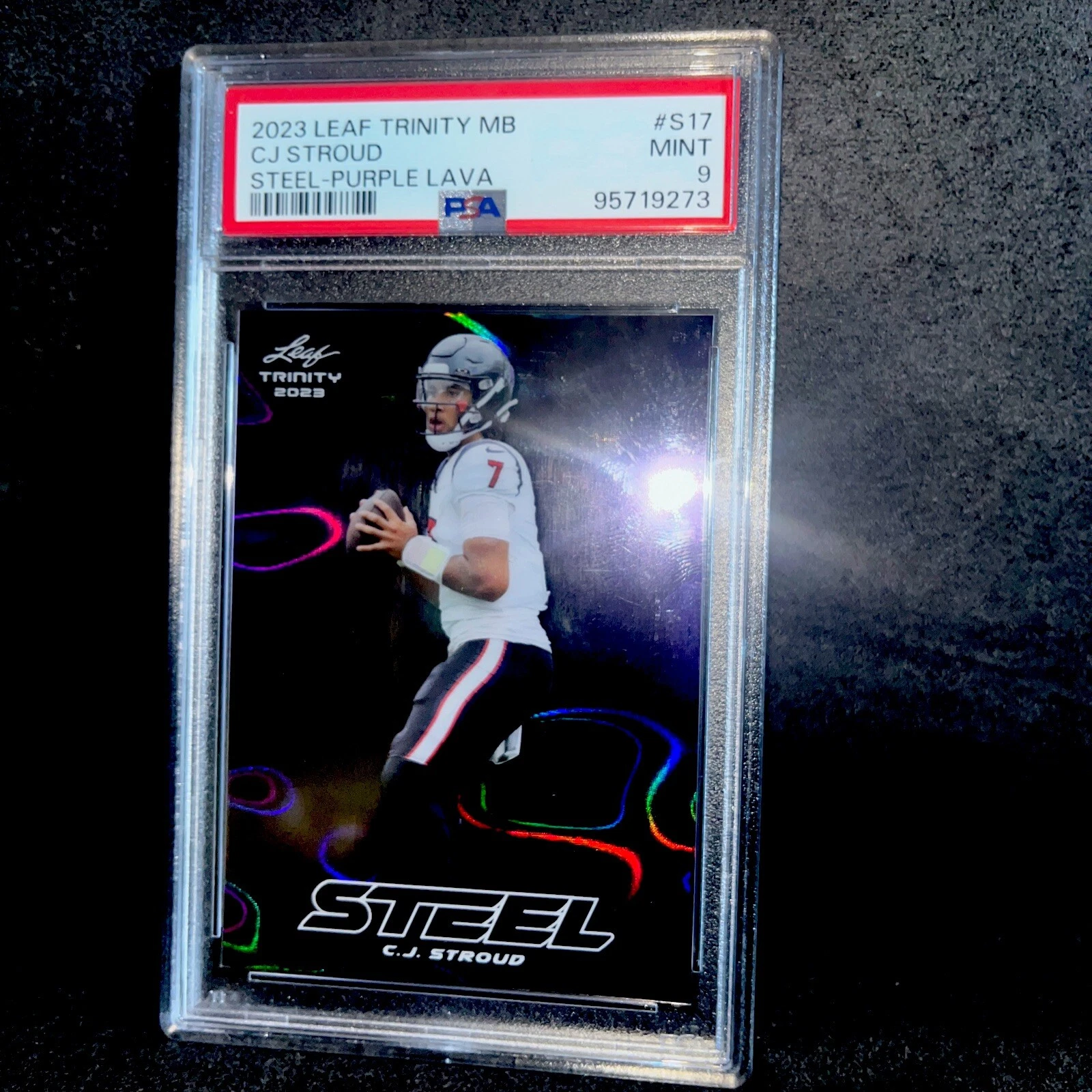 CJ Stroud Leaf Trinity Mega Box Steel #S17 Purple Lava