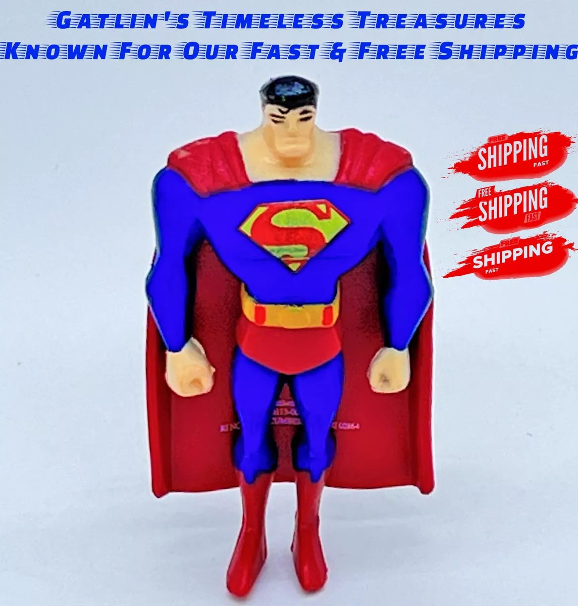 DC Comics Mini Plastic Superman Action Figure Hanger Justice league 3