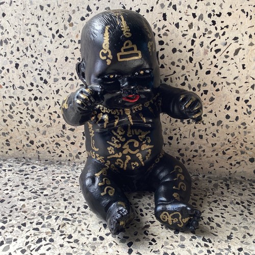 Thai Kuman Thong Prai Amulet Maha Yan Voodoo Doll Yantra Fortune Talisman - Picture 11 of 18
