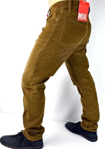 Diesel Men's D-Strukt Slim Fit Mid Waist Corduroy Pants/Jeans - 003GJ - Picture 3 of 8