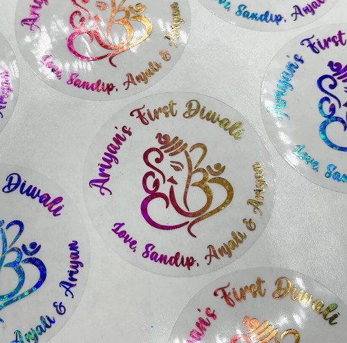 Ganesh Diwali Stickers, Happy Diwali Stickers, Personalised Diwali Stickers - Picture 2 of 5