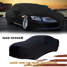 For INFINITI  G37 Q60s Indoor Satin Stretch Car Cover Scratch Dustproof BLACK
