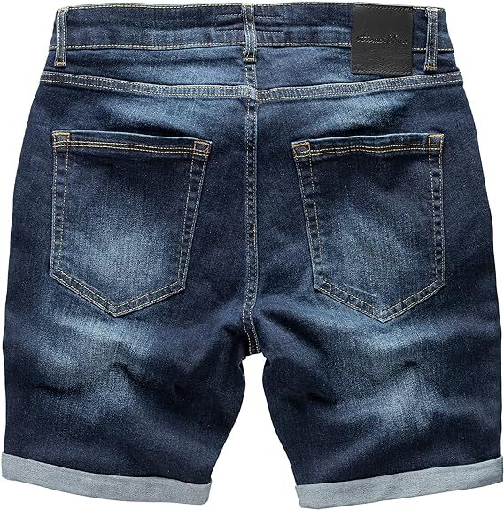 PANTALACCIO BERMUDA CORTO DENIM JEANS UOMO TASCHE LEGGERO - Foto 11